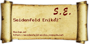 Seidenfeld Enikő névjegykártya